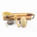 Natural Bristle Bath Brush Exfoliating Wooden Body Massage Shower Brush SPA Woman Man Skin Care Dry Body Brush