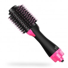 Multifunctional Negative Ion Hairbrush Comb Roll Straight Dual  use Hair Straightener Hot Air Comb
