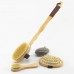 Natural Bristle Bath Brush Exfoliating Wooden Body Massage Shower Brush SPA Woman Man Skin Care Dry Body Brush