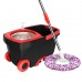 Rotating Double Drive Mop Household Hand Pressing Mop Bucket with Tow mop Head  Black