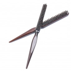 Natural Wood Treated Bristle Comb Hair Styling Tool Pointed Comb  24X3cm