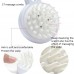 10 PCS XTS01 Silicone Soft Teeth Head Shampoo Massage Comb Shampoo Brush  White