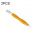 2 PCS Cup Lid Brush Pacifier Brush Multifunctional Gap Brush  Cup Brush Yellow