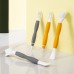 2 PCS Cup Lid Brush Pacifier Brush Multifunctional Gap Brush  Gap Brush Gray